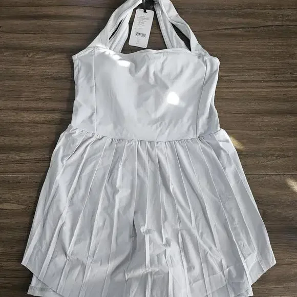 Varley Carina Dress Light Gray Women's Sizw Lrg NWT - Picture 9 of 14